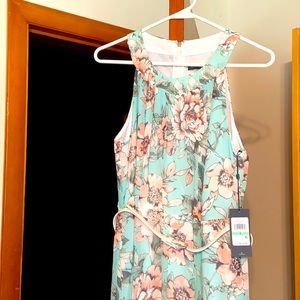 Tommy Hilfiger Chiffon Midi Dress NWT  8 sea spray